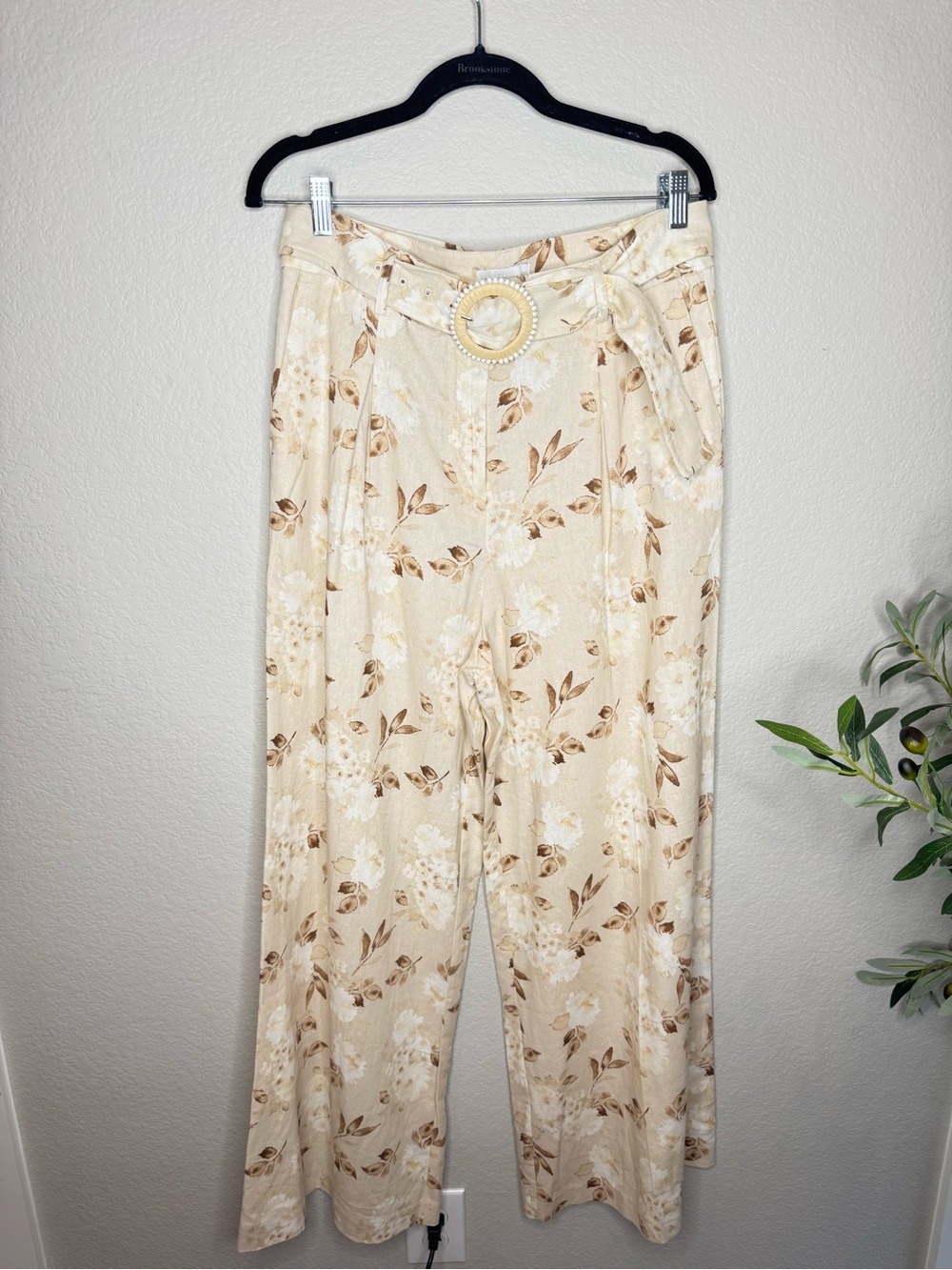 House of Harlow 1960 Floral Linen Blend Two Piece Set Size 10 Resort Coastal - Picture 7 of 12